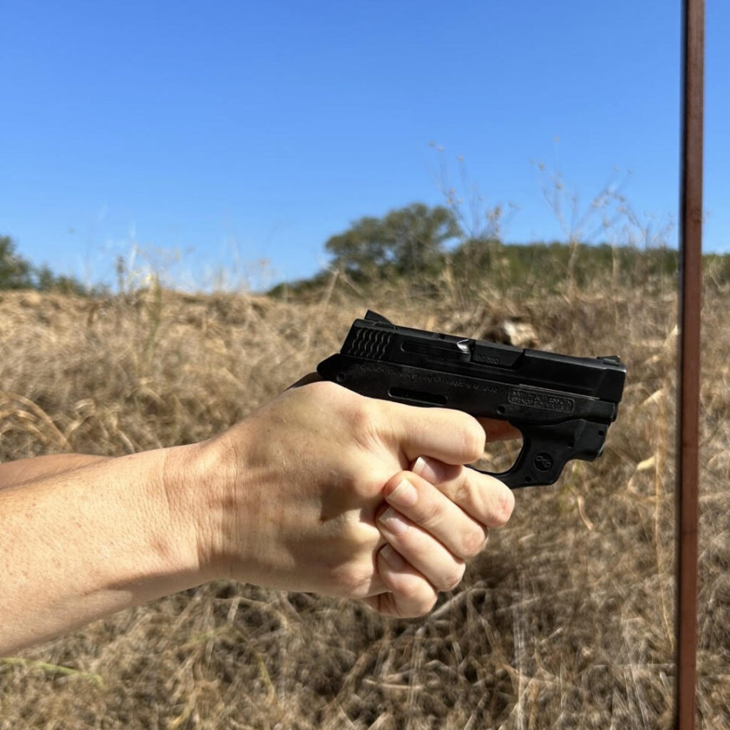 Proper handgun grip instruction