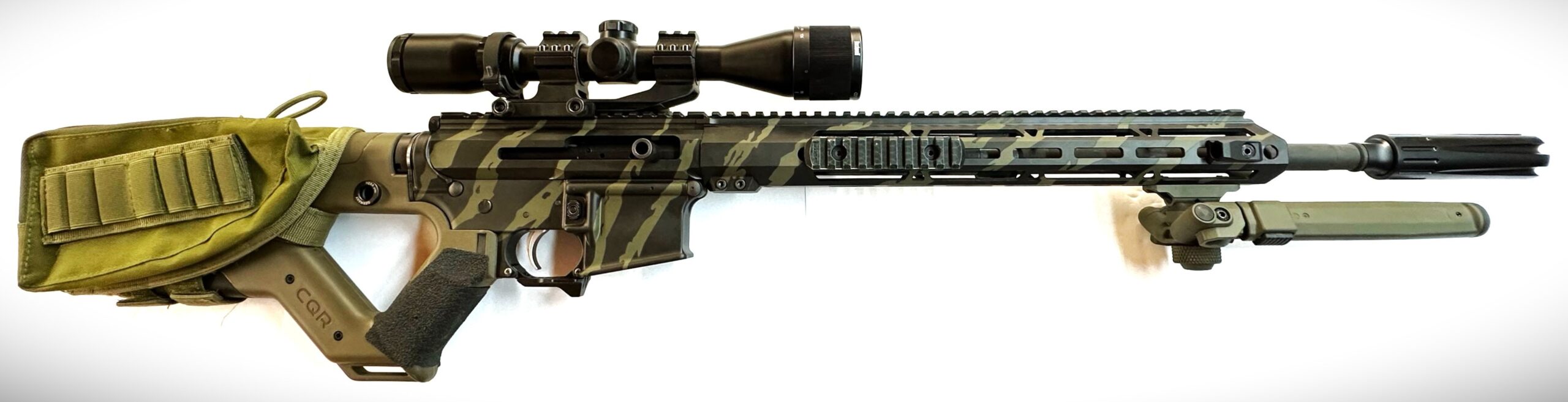 Cerakote-coated firearm finish close-up